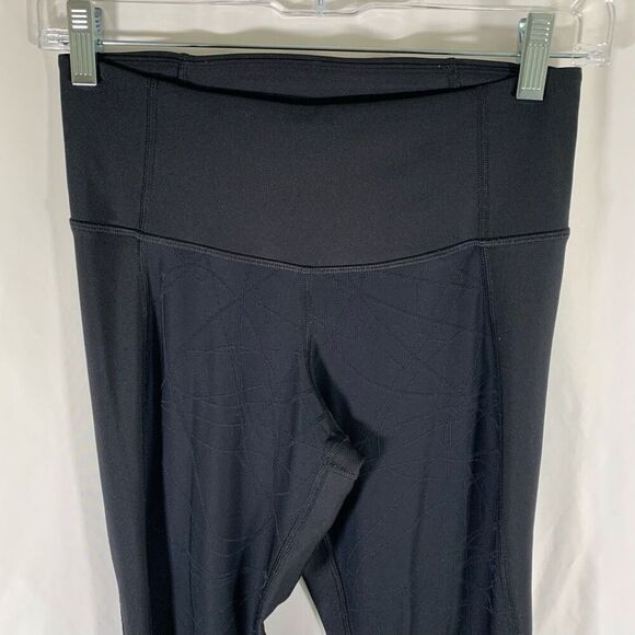 Under Armour Leggings Women's Small Black Pull On Stretchy Mid Rise - Picture 2 of 7